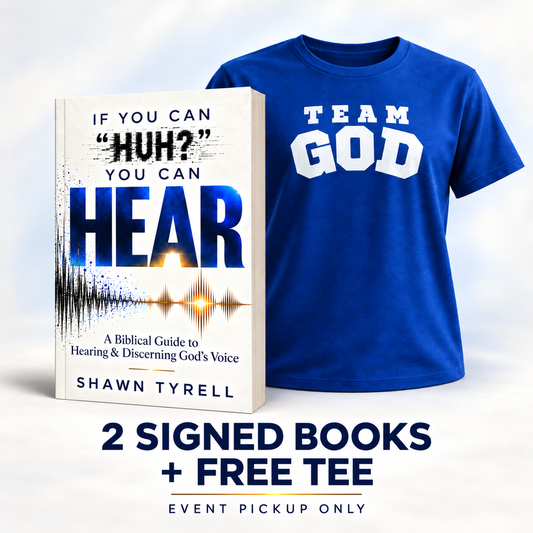 If You Can “Huh?” You Can HEAR | 2 Signed Paperback Presale | Event Pickup + Free Tee