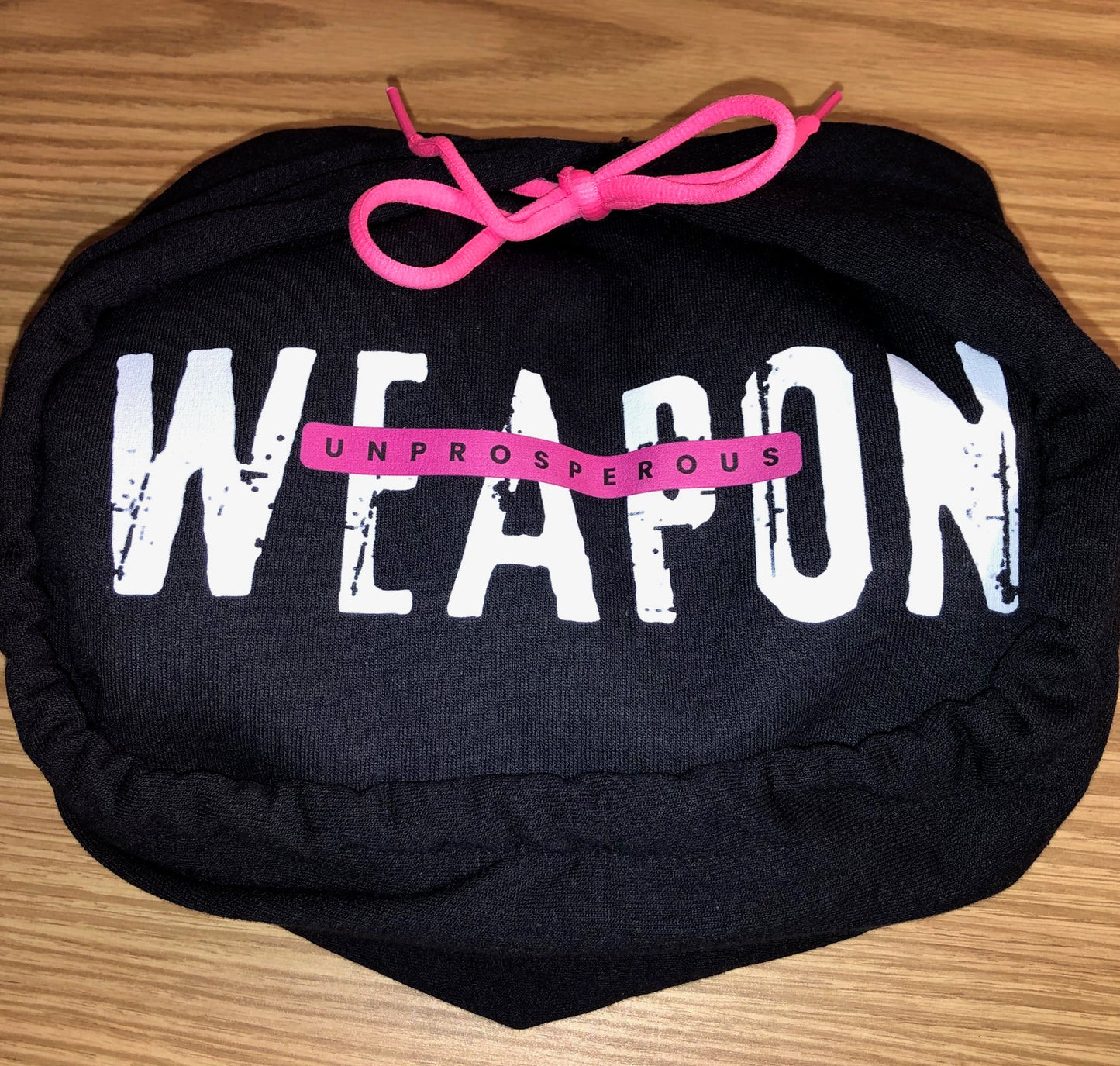 NO WEAPON HOODIE - PINK or BLACK