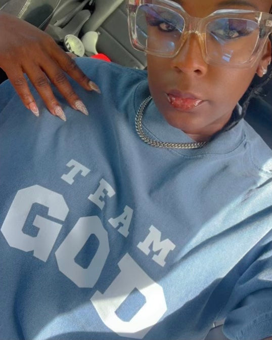 “TEAM GOD Christian T-Shirts – Faith-Based Apparel for Men and Women.”